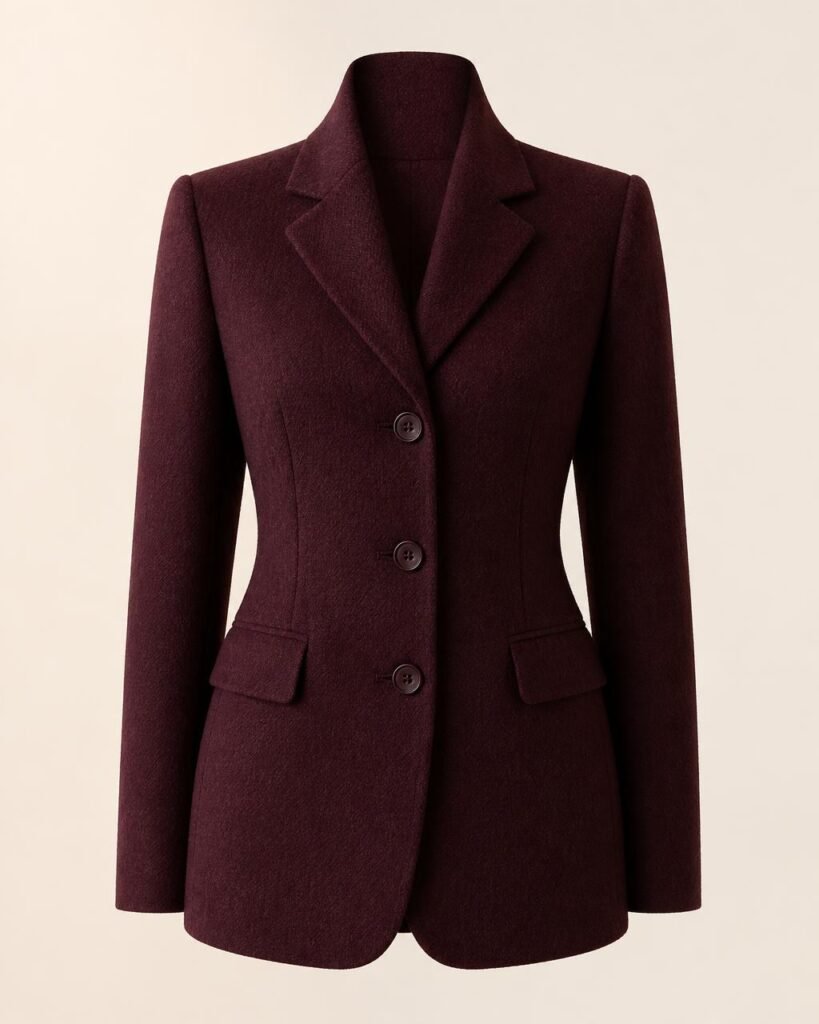 Midnight Burgundy Blazer