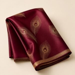 Peacock Silk Scarf