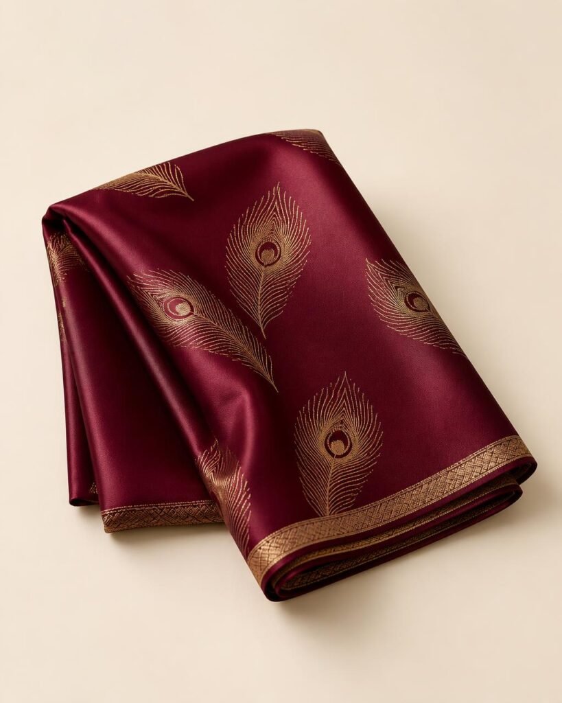 Peacock Silk Scarf