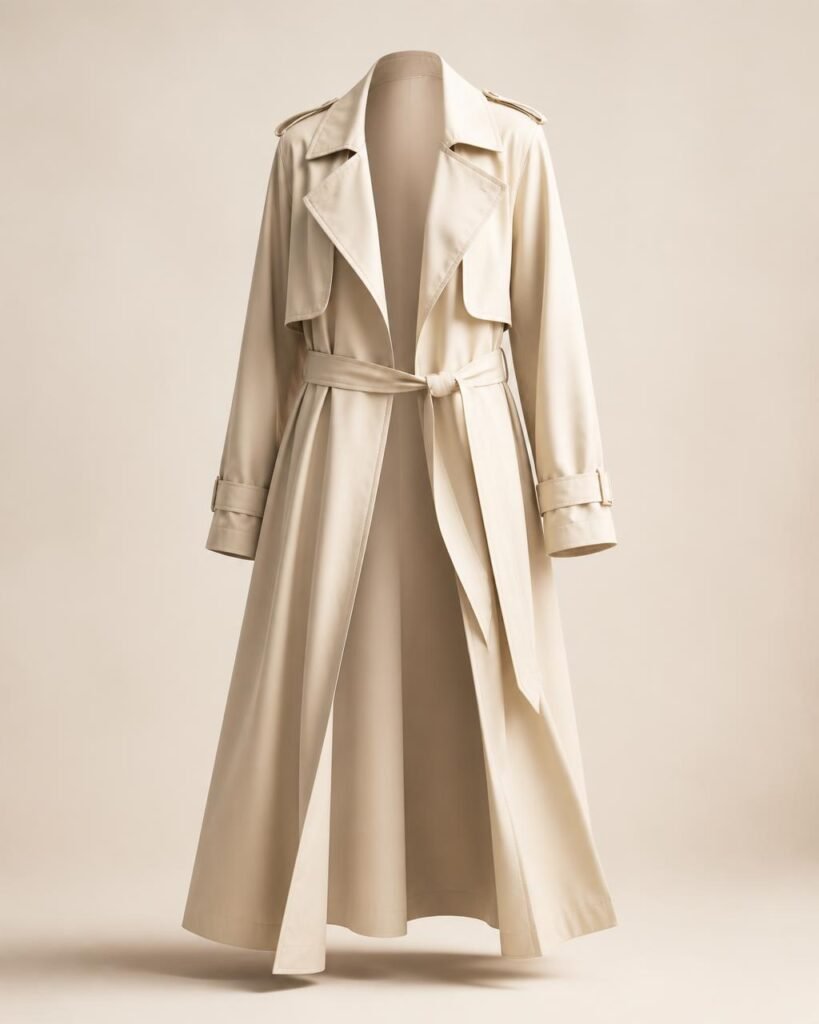 Champagne Trench Coat